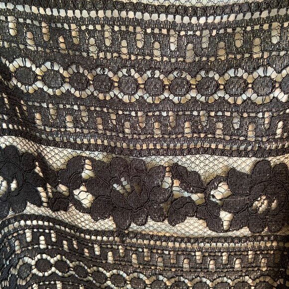 R & M Richards Black Lace Dress, Size 14 - Picture 5 of 6